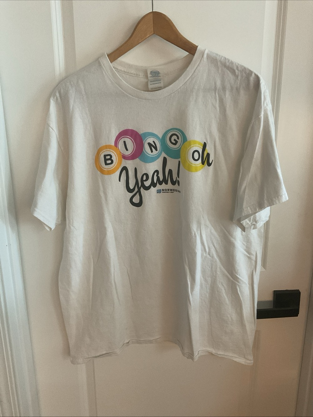 Delta - White - 'Bingo Yeah!' Graphic Tee with Multicolor Print - Norwegian